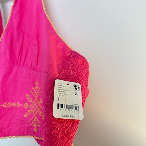 FREE PEOPLE Hello Lover Top in Pink Combo Size Small NWT - Picture 5 of 8